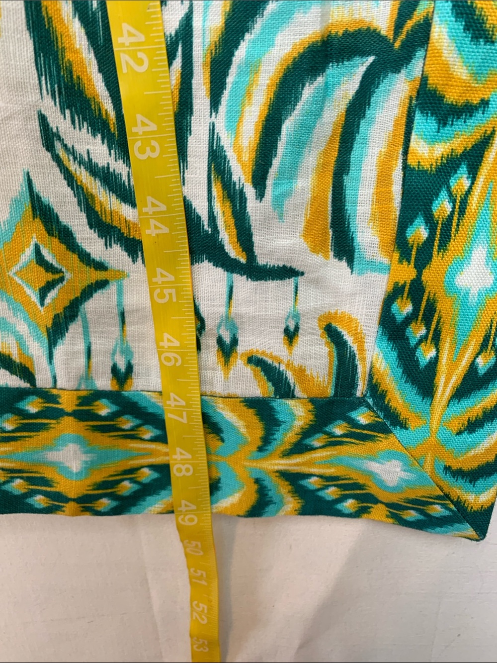 Farm Rio medium new Halter Maxi Dress tropical tapestry Green Yellow linen - Picture 11 of 14